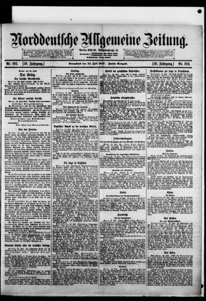Norddeutsche allgemeine Zeitung vom 14.07.1917