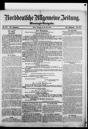 Norddeutsche allgemeine Zeitung vom 16.07.1917