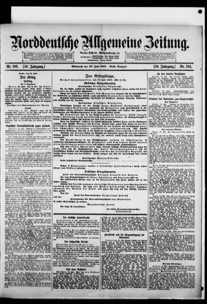 Norddeutsche allgemeine Zeitung vom 18.07.1917