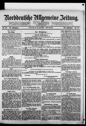 Norddeutsche allgemeine Zeitung vom 19.07.1917