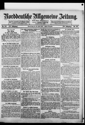 Norddeutsche allgemeine Zeitung vom 19.07.1917