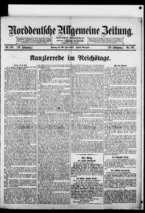 Norddeutsche allgemeine Zeitung vom 20.07.1917