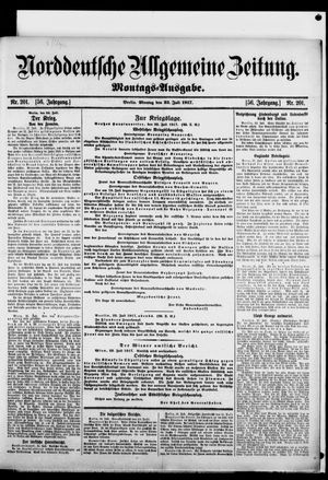 Norddeutsche allgemeine Zeitung vom 23.07.1917