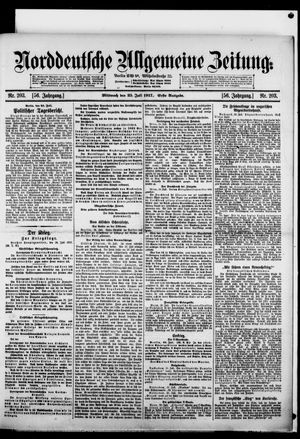Norddeutsche allgemeine Zeitung vom 25.07.1917