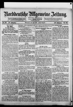 Norddeutsche allgemeine Zeitung on Jul 25, 1917