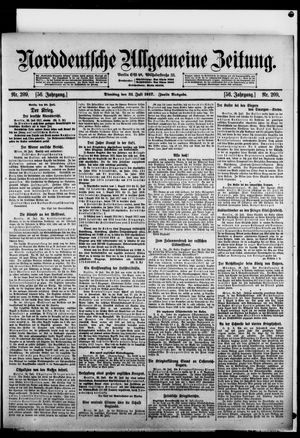 Norddeutsche allgemeine Zeitung vom 31.07.1917