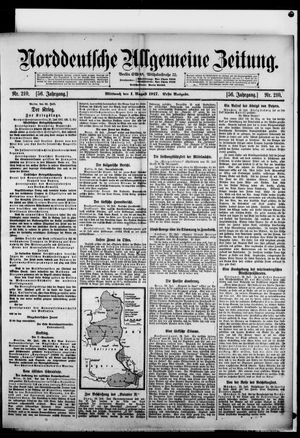 Norddeutsche allgemeine Zeitung vom 01.08.1917