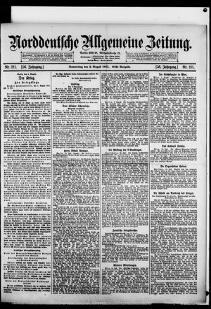 Norddeutsche allgemeine Zeitung vom 02.08.1917