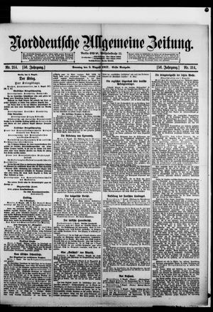 Norddeutsche allgemeine Zeitung on Aug 5, 1917
