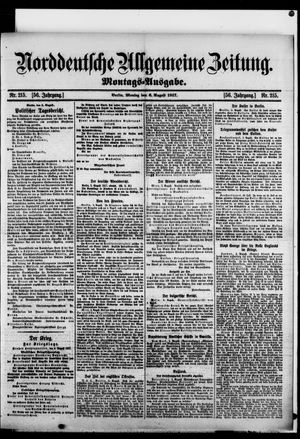 Norddeutsche allgemeine Zeitung on Aug 6, 1917