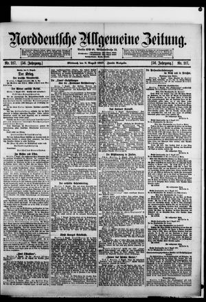 Norddeutsche allgemeine Zeitung vom 08.08.1917