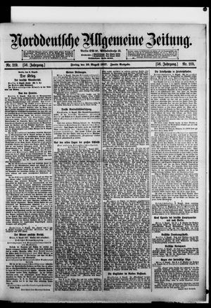 Norddeutsche allgemeine Zeitung vom 10.08.1917