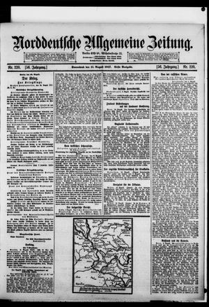 Norddeutsche allgemeine Zeitung on Aug 11, 1917