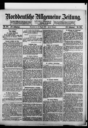Norddeutsche allgemeine Zeitung vom 11.08.1917