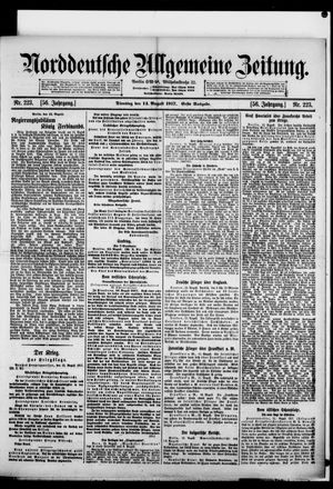 Norddeutsche allgemeine Zeitung on Aug 14, 1917