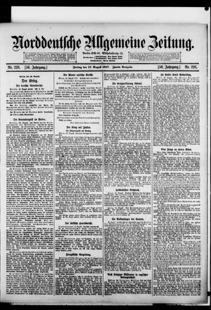 Norddeutsche allgemeine Zeitung vom 17.08.1917