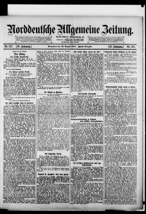 Norddeutsche allgemeine Zeitung on Aug 18, 1917