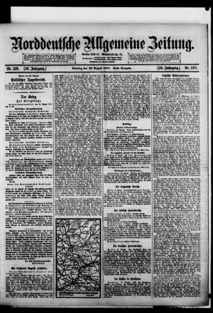 Norddeutsche allgemeine Zeitung on Aug 19, 1917
