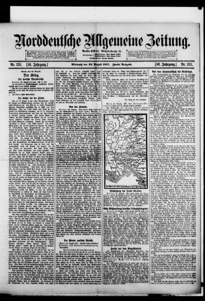 Norddeutsche allgemeine Zeitung vom 22.08.1917