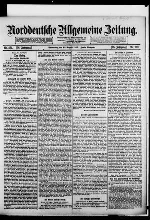 Norddeutsche allgemeine Zeitung vom 23.08.1917