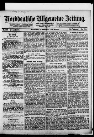 Norddeutsche allgemeine Zeitung vom 25.08.1917