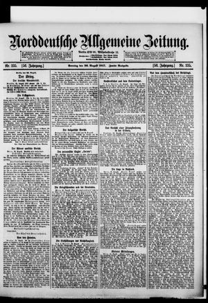 Norddeutsche allgemeine Zeitung vom 26.08.1917