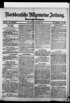Norddeutsche allgemeine Zeitung vom 27.08.1917