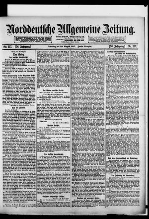 Norddeutsche allgemeine Zeitung vom 28.08.1917