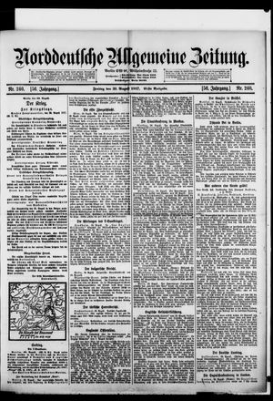 Norddeutsche allgemeine Zeitung on Aug 31, 1917