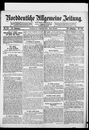 Norddeutsche allgemeine Zeitung vom 08.09.1917