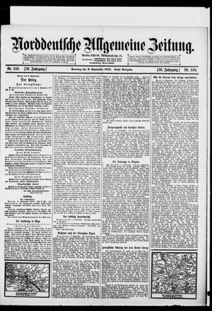Norddeutsche allgemeine Zeitung vom 09.09.1917