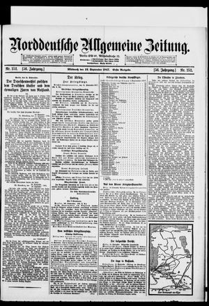 Norddeutsche allgemeine Zeitung vom 12.09.1917
