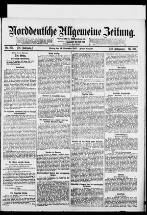 Norddeutsche allgemeine Zeitung vom 14.09.1917