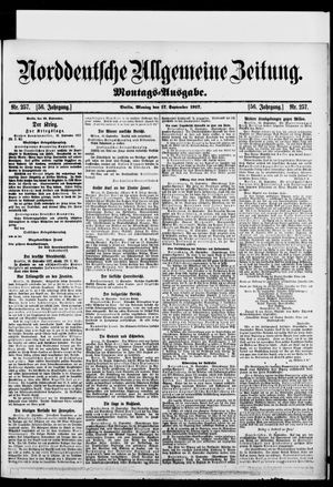 Norddeutsche allgemeine Zeitung vom 17.09.1917