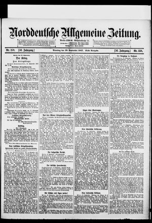 Norddeutsche allgemeine Zeitung vom 18.09.1917