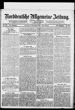 Norddeutsche allgemeine Zeitung on Sep 20, 1917