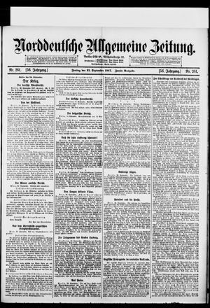 Norddeutsche allgemeine Zeitung vom 21.09.1917