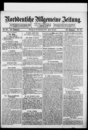 Norddeutsche allgemeine Zeitung vom 25.09.1917