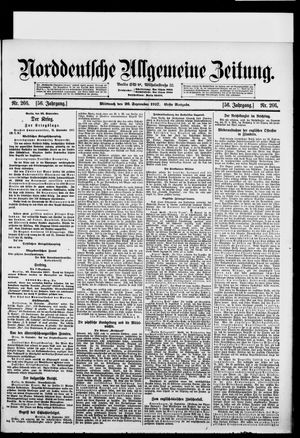 Norddeutsche allgemeine Zeitung vom 26.09.1917