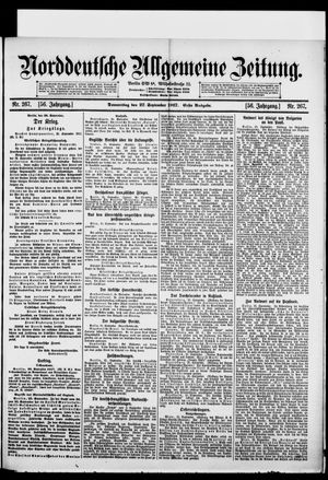 Norddeutsche allgemeine Zeitung vom 27.09.1917