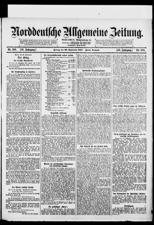 Norddeutsche allgemeine Zeitung on Sep 28, 1917