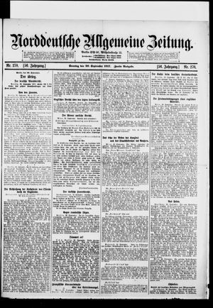 Norddeutsche allgemeine Zeitung vom 30.09.1917