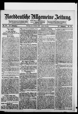 Norddeutsche allgemeine Zeitung on Oct 9, 1917