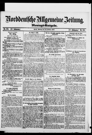 Norddeutsche allgemeine Zeitung vom 15.10.1917