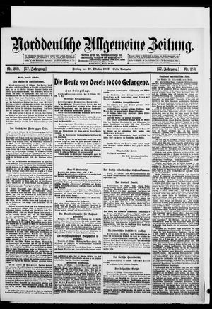 Norddeutsche allgemeine Zeitung vom 19.10.1917
