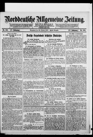 Norddeutsche allgemeine Zeitung vom 20.10.1917