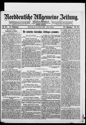 Norddeutsche allgemeine Zeitung vom 25.10.1917