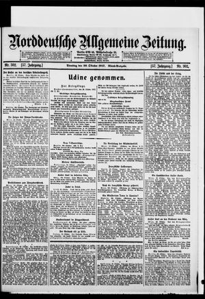 Norddeutsche allgemeine Zeitung vom 30.10.1917