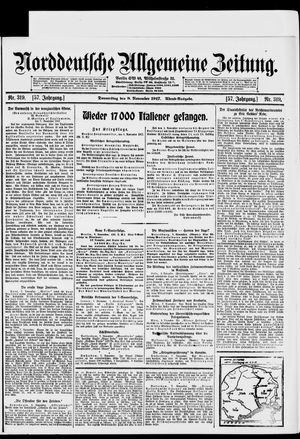 Norddeutsche allgemeine Zeitung on Nov 8, 1917