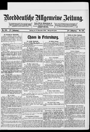 Norddeutsche allgemeine Zeitung on Nov 9, 1917
